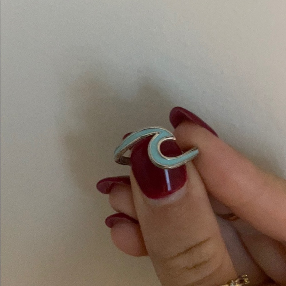 Blue Puravida Wave Ring